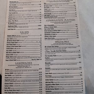 Photo of Olympic Cafe - San Diego, CA, United States. Menu