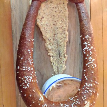 Lorelei - Pretzel with mustard and bacon kraut cheese - Bars Near Me - Pittsburgh, Pennsylvania