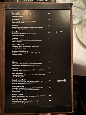 Menu photo 2 Cucci Ristorante Oakville, ON Menu photo 2 Cucci Ristorante Oakville, ON