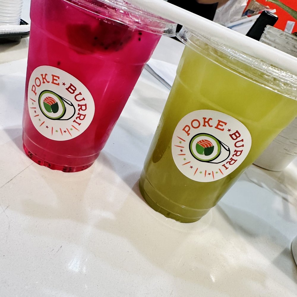 Poke Burri - Dragon fruit Lemonade and matcha Lemonade - Japanese Near Me - Sugar Land, Texas Poke Burri - Dragon fruit Lemonade and matcha Lemonade - Japanese Near Me - Sugar Land, Texas