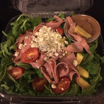 Quattro Formaggi - Don't order the California Baby Arugula Salad. You will be disappointed at the lack of the "bacon wrapped pineapple" - Italian Near Me - Alexandria, Virginia Quattro Formaggi - Don't order the California Baby Arugula Salad. You will be disappointed at the lack of the "bacon wrapped pineapple" - Italian Near Me - Alexandria, Virginia