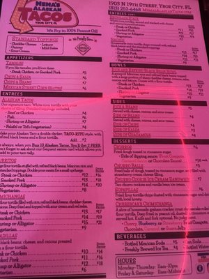 Menu photo 8 Mema’s Alaskan Tacos Tampa, FL