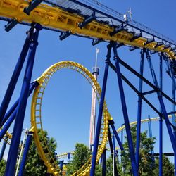 NightHawk - The lift hill and single loop of the NightHawk.