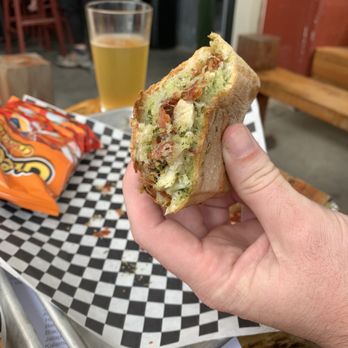 River Time Brewing - Pesto, chicken, mozzarella - Breweries Near Me - Darrington, Washington River Time Brewing - Pesto, chicken, mozzarella - Breweries Near Me - Darrington, Washington