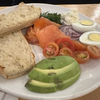 Sibling by Pushkin’s - Deconstructed lox plate - New American Near Me - Sacramento, California