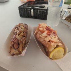 Ct lobsta roll and the Fisher dog.