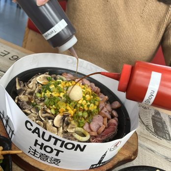 Sizzling Lunch - don't forget to add their teriyaki and garlic shoyu // ig: @mise.anh.place - Steakhouses Near Me - Cupertino, California Sizzling Lunch - don't forget to add their teriyaki and garlic shoyu // ig: @mise.anh.place - Steakhouses Near Me - Cupertino, California