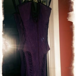 My beautiful plum colored string draped teddy. It is absolutely fabulous!