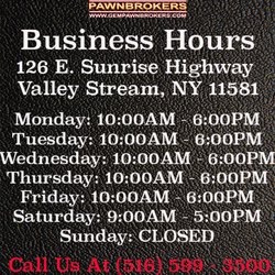 Gem Pawnbrokers - Hours