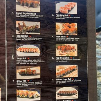 8 Star Cuisine - At dinner, you can order these sushi rolls and also on Saturday & Sunday dinner is all day - Japanese Near Me - Gibsonia, Pennsylvania 8 Star Cuisine - At dinner, you can order these sushi rolls and also on Saturday & Sunday dinner is all day - Japanese Near Me - Gibsonia, Pennsylvania