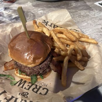 The Block Food & Drink - St. Louis Park - Bleu Fig Burger - New American Near Me - Saint Louis Park, Minnesota The Block Food & Drink - St. Louis Park - Bleu Fig Burger - New American Near Me - Saint Louis Park, Minnesota