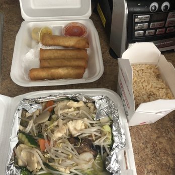 Panda Country Restaurant - Chicken chop suey, fried rice w/bbq pork added and some egg rolls. - Chinese Near Me - Santee, California Panda Country Restaurant - Chicken chop suey, fried rice w/bbq pork added and some egg rolls. - Chinese Near Me - Santee, California
