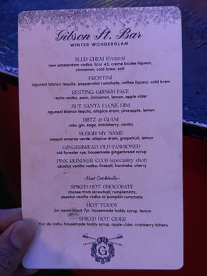 Menu photo 4 Gibson Street Bar Austin, TX Menu photo 4 Gibson Street Bar Austin, TX