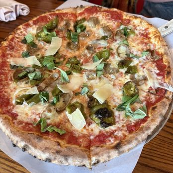Pizzeria Manninos - sausage with longhots red sauce! - Pizza Near Me - Pitman, New Jersey