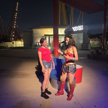 Six Flags Magic Mountain - She was so fun to talk to. LOVE her costume - Amusement Parks Near Me - Valencia, California