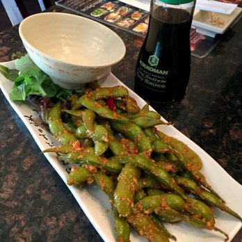 Tokyo Garden - Spicy garlic edamame. Dinner 9/23/2017 - Sushi Bars Near Me - Downey, California Tokyo Garden - Spicy garlic edamame. Dinner 9/23/2017 - Sushi Bars Near Me - Downey, California