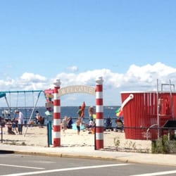 Seaside Park Borough of - Newly refurbished playground at the bat, where Kristin learned to swim 30 years ago.