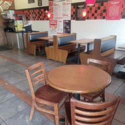Jimmy John's - I was told the lobby was closed and they were only accepting drive-thru orders because the restaurant was packed. Not believing it!!!