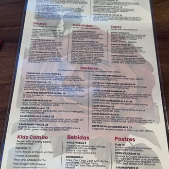 Rosa Madera - Part of the menu. - Mexican Near Me - Santa Ana, California