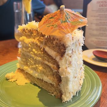 Hula's Island Grill - Coconut cake - Asian Fusion Near Me - Monterey, California Hula's Island Grill - Coconut cake - Asian Fusion Near Me - Monterey, California