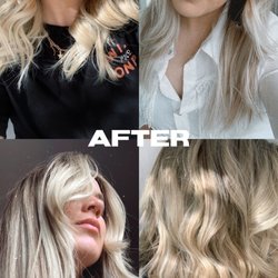 AV Beauty Bar - Blonde balayage and cut by Lexi