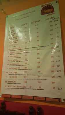 Menu photo 3 Benito's Pizza Cancún, ROO Menu photo 3 Benito's Pizza Cancún, ROO