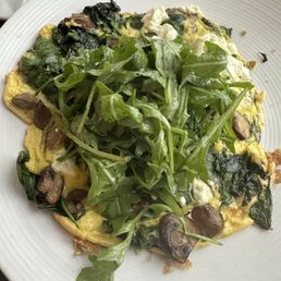 Mushroom, spinach and goat cheese frittata Mushroom, spinach and goat cheese frittata