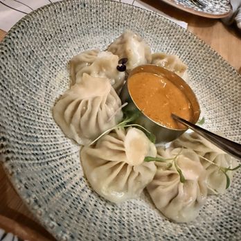 Masti - Steamed chicken momo sauce on the side - Indian Near Me - Reston, Virginia