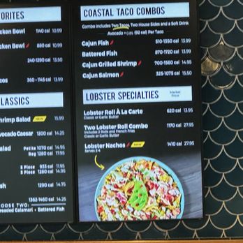 California Fish Grill - some of the menu - Seafood Near Me - Burbank, California California Fish Grill - some of the menu - Seafood Near Me - Burbank, California