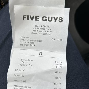 Five Guys - Burgers Near Me - San Diego, California Five Guys - Burgers Near Me - San Diego, California