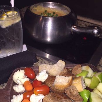 The Melting Pot - Cheese bowl w/samplers - Fondue Near Me - Albuquerque, New Mexico The Melting Pot - Cheese bowl w/samplers - Fondue Near Me - Albuquerque, New Mexico