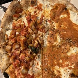 1/2 Vodka Pizza 1/2 Chicken Parm Pizza 1/2 Vodka Pizza 1/2 Chicken Parm Pizza