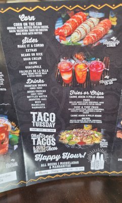 Menu photo 6 El Taco Bar Lake Elsinore, CA