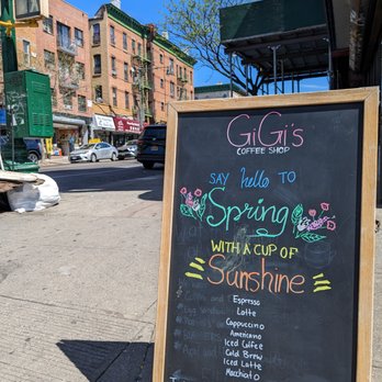 Gigi’s Coffee Shop - Gigi's sign on the nearest street corner. A lot of people still don't know about this wonderful place. - Juice Bars & Smoothies Near Me - Brooklyn, New York Gigi’s Coffee Shop - Gigi's sign on the nearest street corner. A lot of people still don't know about this wonderful place. - Juice Bars & Smoothies Near Me - Brooklyn, New York