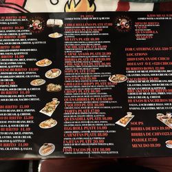 El Lider Taqueria - Menu