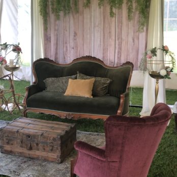 CSD Creations & Events - Lounge seating area with photo backdrop. - Party & Event Planning Near Me