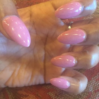 Bliss Nails - John did a amazing job again. Almond shape nails. - Nail Salons Near Me - Katy, Texas