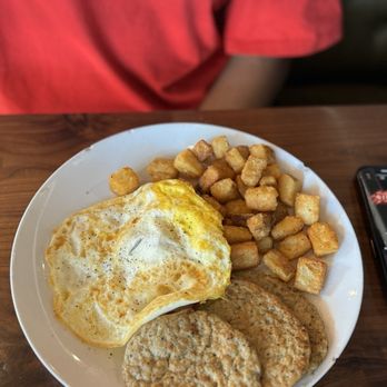360 Brunch House - Two Eggs : potato's, eggs, chicken sausage - Breakfast & Brunch Near Me - Mansfield, Texas