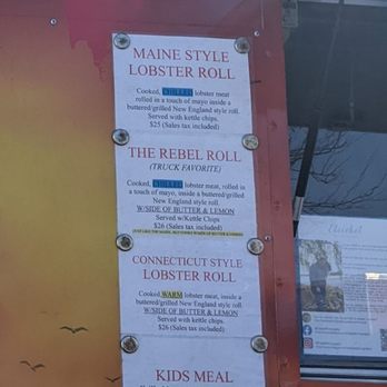 Rebel Lobster - Menu - Food Trucks Near Me Rebel Lobster - Menu - Food Trucks Near Me