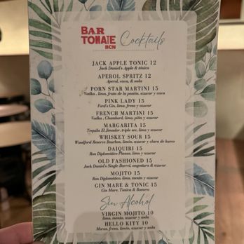 Do - Bar Menu - Hotels Near Me - Barcelona, B