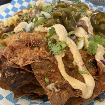 Bargeway Pub - A $16 plate of dried up nachos. - New American Near Me - The Dalles, Oregon