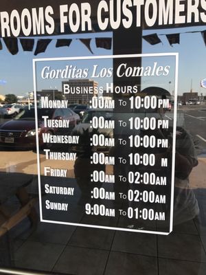 Menu photo 7 Gorditas Los Comales Dallas, TX