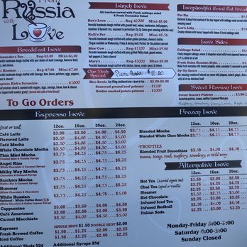 From Russia With Love - Menu! - Russian Near Me - Newberg, Oregon From Russia With Love - Menu! - Russian Near Me - Newberg, Oregon