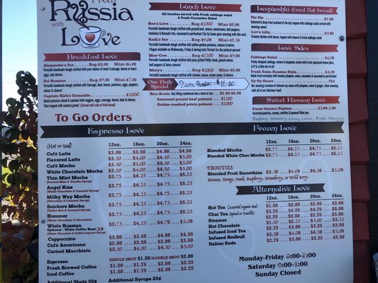 Menu photo 2 From Russia With Love Newberg, OR Menu photo 2 From Russia With Love Newberg, OR