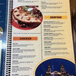 a menu for a mexican restaurant