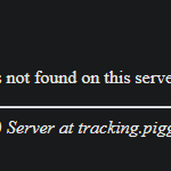 Piggycars - What you get if you try to use a tracking number on their website.