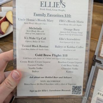 Ellie's Farmhouse - Methuen - Drink menu - American Near Me - Methuen, Massachusetts Ellie's Farmhouse - Methuen - Drink menu - American Near Me - Methuen, Massachusetts