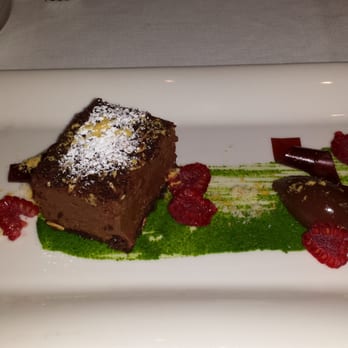 George Restaurant - (Fifth Course) Chocolate Mousse - Almond Crumble, Raspberry - Canadian (New) Near Me - Toronto, Ontario George Restaurant - (Fifth Course) Chocolate Mousse - Almond Crumble, Raspberry - Canadian (New) Near Me - Toronto, Ontario