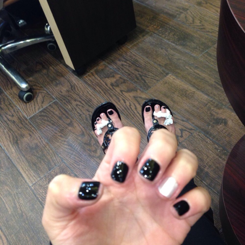 Angel Gift Nail Spa - Always black an white...OCD lol - Nail Technicians Near Me - Brooklyn, New York Angel Gift Nail Spa - Always black an white...OCD lol - Nail Technicians Near Me - Brooklyn, New York