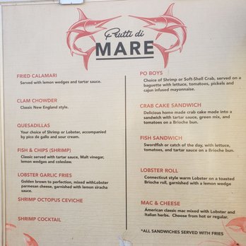 Frutti Di Mare - Menu but Francisco makes something new every day. - Food Trucks Near Me - Westminster, California